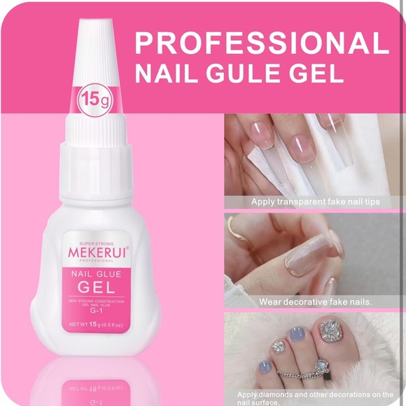New Upgrade Super Strong Nail Glue Gel and Quickly Nail Glue Remover Kit - Picture 9 of 11